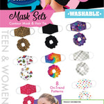 Adult Face Mask and Hairtie Set 24 Pieces Per Retail Ready Display 22049 NOVELTY INC