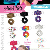 Adult Face Mask and Hairtie Set 24 Pieces Per Retail Ready Display 22049 NOVELTY INC