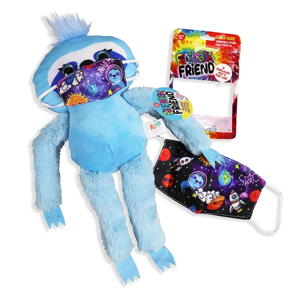 Plush Long Arm Sloth W/Mask 12 Pieces Per Retail Ready Display 22055 KIPP BROTHERS