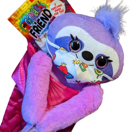 Plush Long Arm Sloth W/Mask 12 Pieces Per Retail Ready Display 22055 KIPP BROTHERS