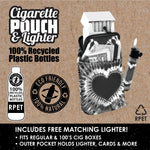 rPET Cigarette Pouch with Bonus Lighter - 8 Pieces Per Retail Ready Display 22059 SMOKEZILLA