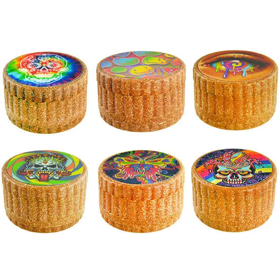 Hemp Resin 4 Piece Grinder with Magnetic Closure - 6 Pieces Per Retail Ready Display 22061 SMOKEZILLA