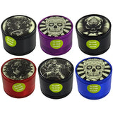Metal Glow in The Dark 4 Piece Grinder 63Mm - 6 Pieces Per Retail Ready Display 22063 SMOKEZILLA