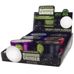 Metal Glow in The Dark 4 Piece Grinder 63Mm - 6 Pieces Per Retail Ready Display 22063 SMOKEZILLA