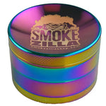 Metal 4 Piece Rainbow Grinder - 6 Pieces Per Retail Ready Display 22064 SMOKEZILLA