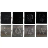 Metal Cigarette Case with Hinged Lid - 8 Pieces Per Retail Ready Display 22076 SMOKEZILLA