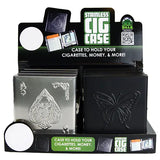Metal Cigarette Case with Hinged Lid - 8 Pieces Per Retail Ready Display 22076 SMOKEZILLA