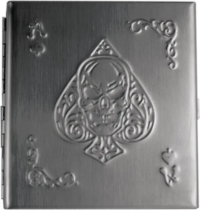 Metal Cigarette Case with Hinged Lid - 8 Pieces Per Retail Ready Display 22076 SMOKEZILLA