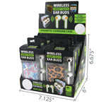 Wireless Earbuds with Magnetic Charging Case - 6 Pieces Per Retail Ready Display 22089 GADGET GEAR