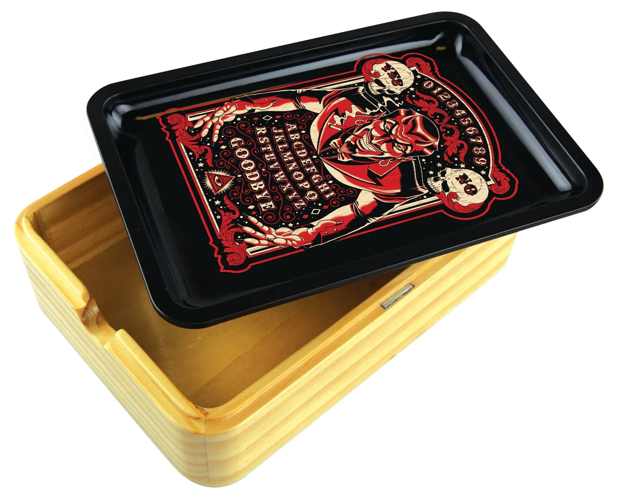 Metal Roll Tray with Magnetic Storage Box- 6 Pieces Per Retail Ready Display 22099 SMOKEZILLA