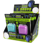 Wireless Earbuds with Case - 6 Pieces Per Retail Ready Display 22114 GADGET GEAR