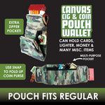 Canvas Cigarette Pouch with Camo Design - 6 Pieces Per Retail Ready Display 22117 SMOKEZILLA