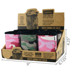 Neoprene Can and Bottle Cooler with Card Pocket - 6 Pieces Per Retail Ready 22124 POLAR GEAR