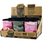 Neoprene Can and Bottle Cooler with Card Pocket - 6 Pieces Per Retail Ready 22124 POLAR GEAR