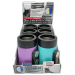Metal Insulated Magnetic Can and Bottle Cooler - 6 Pieces Per Retail Ready Display 22139 ROUGHNECK