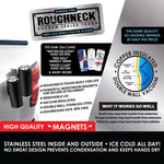 Neoprene Magnetic Slim Can Cooler - 6 Pieces Per Retail Ready Display 22141 ROUGHNECK