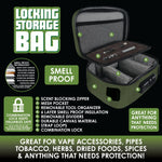 Smell Proof Canvas Lock Bag with Tool Organizer - 4 Pieces Per Retail Ready Display 22153 SMOKEZILLA