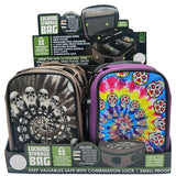 Smell Proof Canvas Lock Bag with Tool Organizer - 4 Pieces Per Retail Ready Display 22154 SMOKEZILLA