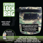 Smell Proof Canvas Lock Bag - 6 Pieces Per Retail Ready Display 22155 SMOKEZILLA