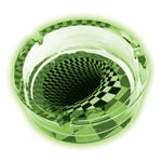 Glass Round Jumbo Ashtray - 6 Per Retail Ready Display 22175 SMOKEZILLA