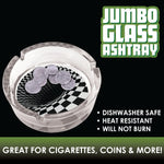 Glass Round Jumbo Ashtray - 6 Per Retail Ready Display 22175 SMOKEZILLA