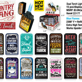 Country Thang Dual Torch Lighter - 15 Pieces Per Retail Ready Display 22177 SMOKEZILLA
