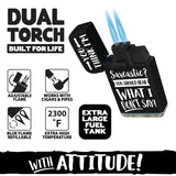 Attitude Dual Torch Lighter - 15 Pieces Per Retail Ready Display 22183 SMOKEZILLA