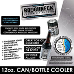 Metal Insulated 12 Oz Can Cooler - 6 Pieces Per Retail Ready Display 22269 ROUGHNECK