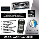 Metal Insulated 24 Oz Can Cooler - 6 Pieces Per Retail Ready Display 22273 ROUGHNECK