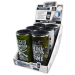 Metal Insulated 24 Oz Can Cooler - 6 Pieces Per Retail Ready Display 22273 ROUGHNECK
