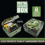 Metal Locking Storage Box with Roll Tray - 6 Pieces Per Retail Ready Display 22276 SMOKEZILLA