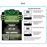 Metal Locking Storage Box with Roll Tray - 6 Pieces Per Retail Ready Display 22276 SMOKEZILLA