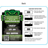 Metal Locking Storage Box with Roll Tray - 6 Pieces Per Retail Ready Display 22276 SMOKEZILLA