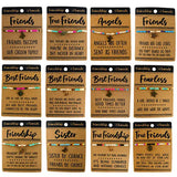 Glass Bead Friendship Bracelet - 12 Pieces Per Retail Ready Display 22303 KIPP BROTHERS