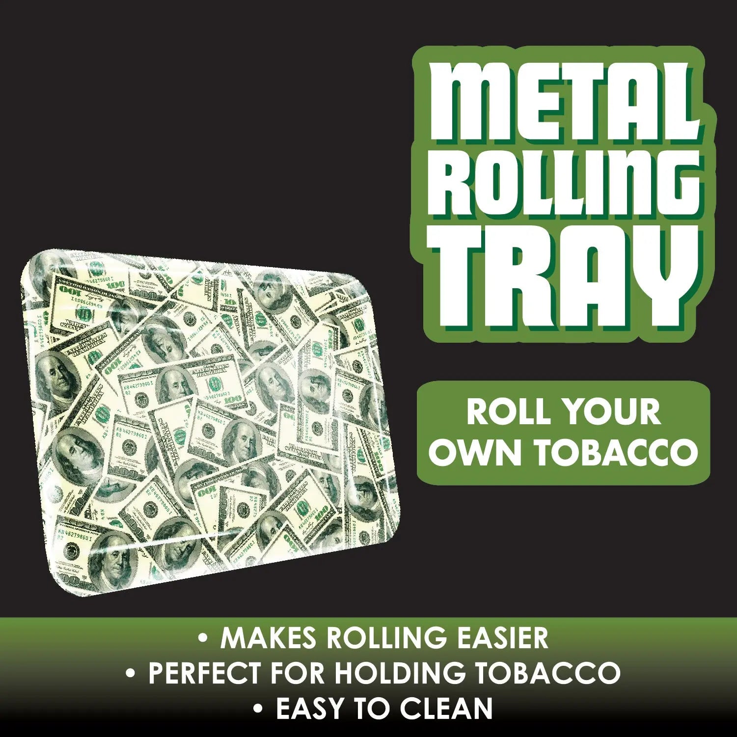 Metal Roll Tray - 6 Pieces Per Retail Ready Display 22310 SMOKEZILLA