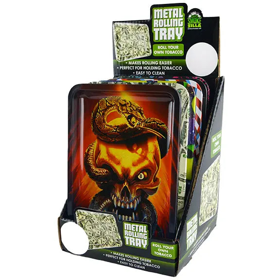 Metal Roll Tray - 6 Pieces Per Retail Ready Display 22310 SMOKEZILLA