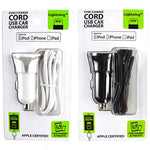 Car Charger with USB to Lightning Charging Cable Set 2.4 Amp - 2 Pieces Per Pack 22327 GADGET GEAR