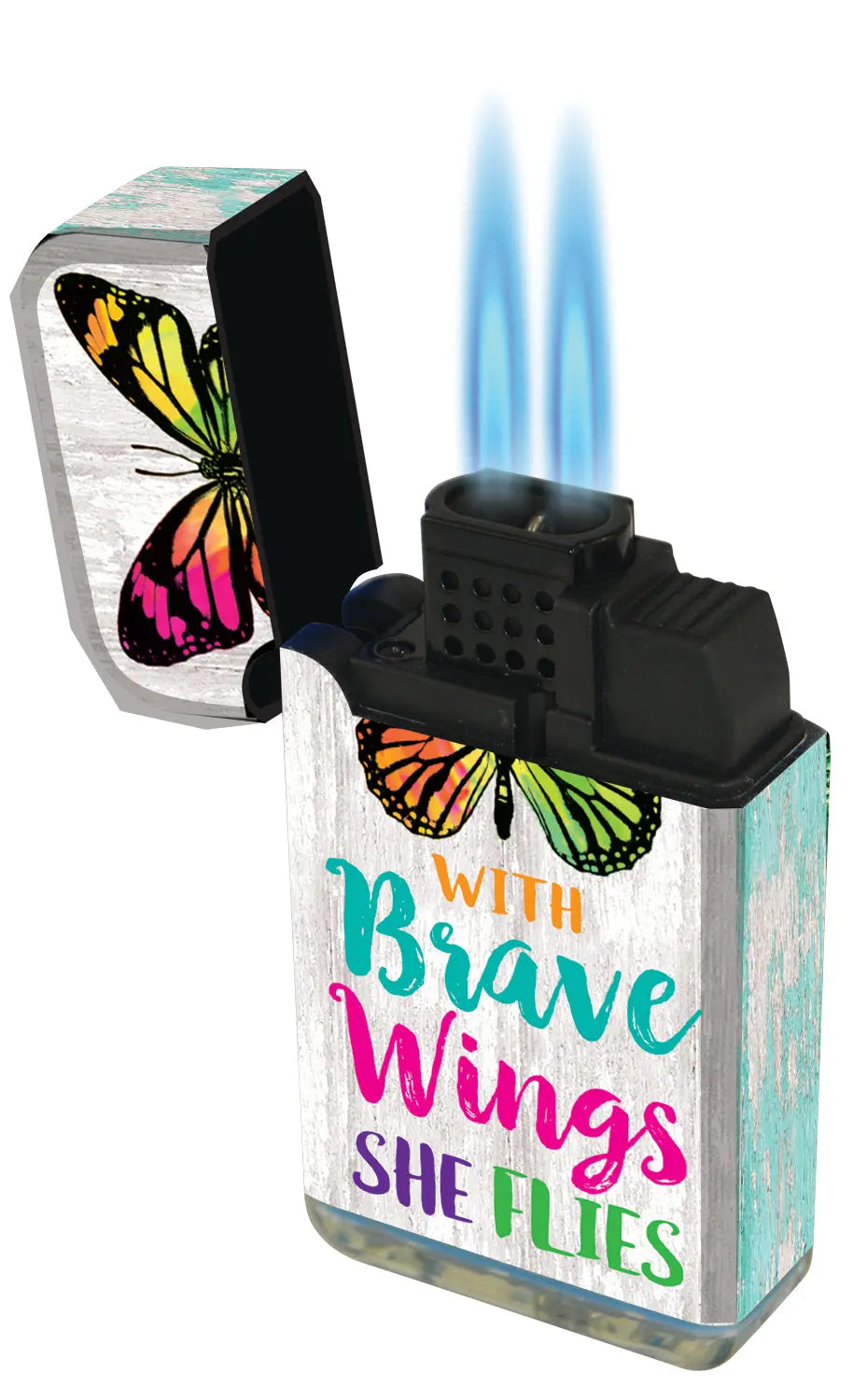 Butterfly Dual Torch Lighter - 12 Pieces Per Retail Ready Display 22336 SMOKEZILLA