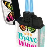 Butterfly Dual Torch Lighter - 12 Pieces Per Retail Ready Display 22336 SMOKEZILLA