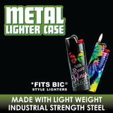 Butterfly Metal Lighter Case - 12 Pieces Per Retail Ready Display 22337 SMOKEZILLA