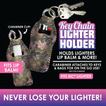 Neoprene Lighter Case Key Chain - 12 Pieces Per Retail Ready Display 22338 SMOKEZILLA