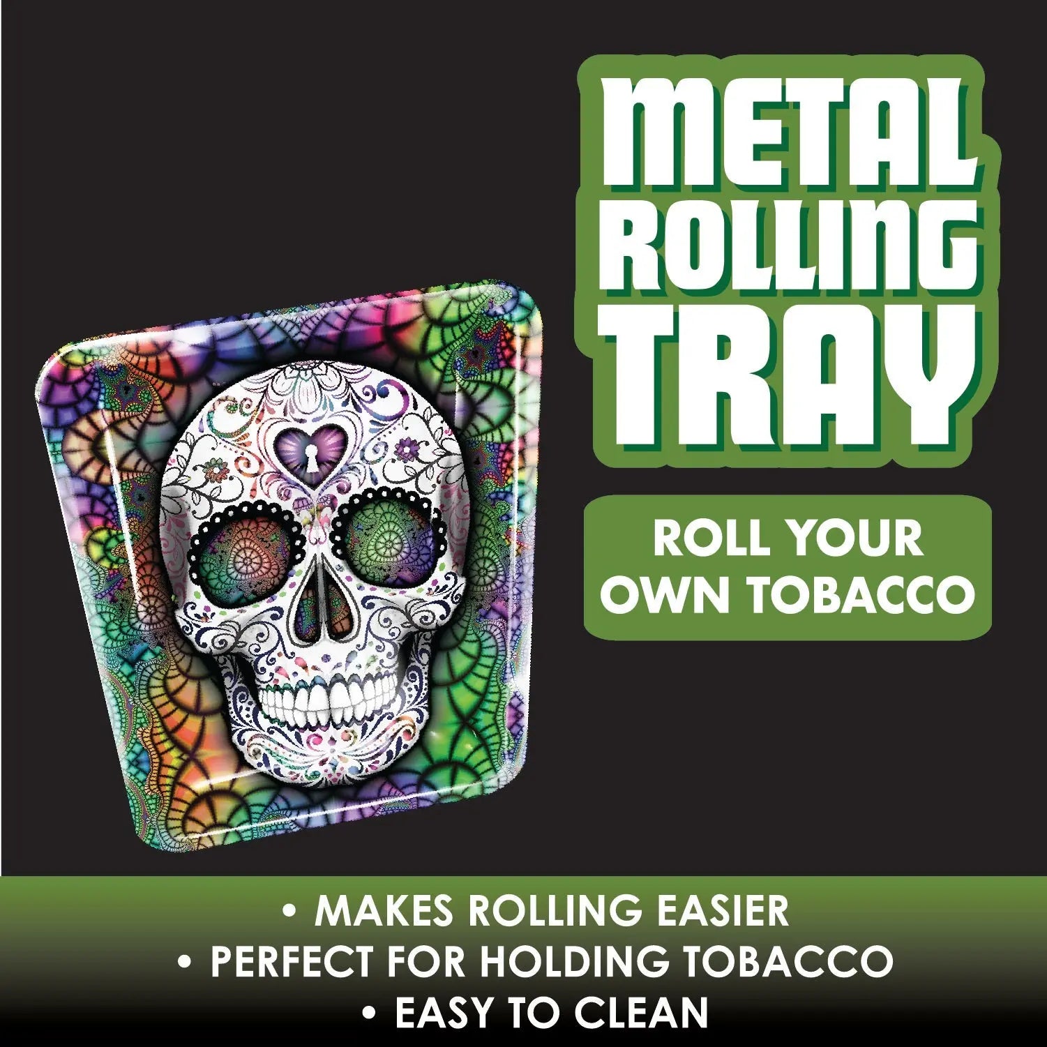 Metal Roll Tray - 6 Pieces Per Retail Ready Display 22348 SMOKEZILLA