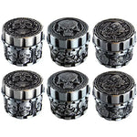 Metal 4 Piece Mystic Grinder- 6 Pieces Per Retail Ready Display 22349 SMOKEZILLA