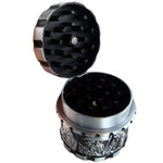 Metal 4 Piece Mystic Grinder- 6 Pieces Per Retail Ready Display 22349 SMOKEZILLA