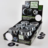 Metal 4 Piece Mystic Grinder- 6 Pieces Per Retail Ready Display 22349 SMOKEZILLA