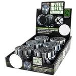 Metal 4 Piece Mystic Grinder- 6 Pieces Per Retail Ready Display 22349 SMOKEZILLA