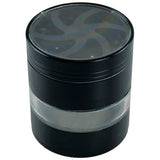 Metal 4 Piece Grinder with Clear Top and Mid-Layer 52Mm - 6 Pieces Per Retail Ready Display 22350 SMOKEZILLA