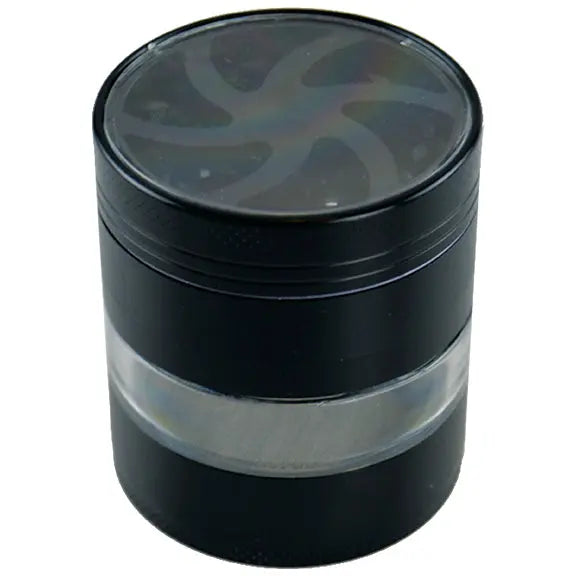 Metal 4 Piece Grinder with Clear Top and Mid-Layer 52Mm - 6 Pieces Per Retail Ready Display 22350 SMOKEZILLA