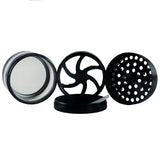 Metal 4 Piece Grinder with Clear Top and Mid-Layer 52Mm - 6 Pieces Per Retail Ready Display 22350 SMOKEZILLA