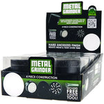 Metal 4 Piece Grinder with Window 63Mm - 6 Pieces Per Retail Ready Display 22351 SMOKEZILLA